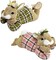 8.9" Sisal Easter Bunny Decor – Set of 2 Rustic Bunny Figurines